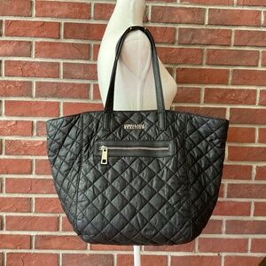 Kenneth Cole Black Quilted Nylon Tote